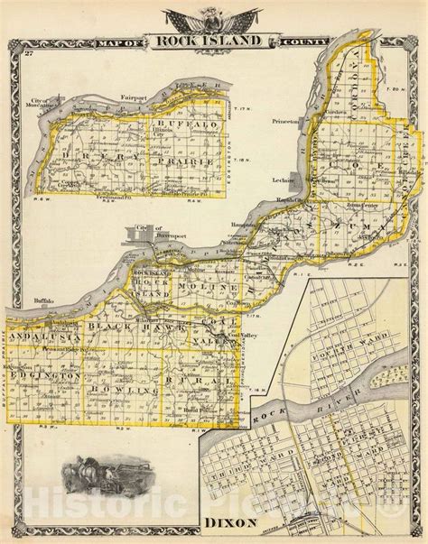 Old maps of Rock Island County