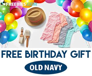 Old navy birthday gift. May 19, 2023 · You can get a free 8″ x 12″ cake to celebrate your child’s first birthday. The cake is available in three colours and must be requested at least 24 hours before pickup. Visit the store or call the bakery to book your free cake. You will, however, need to show the child’s birth certificate upon pickup. 
