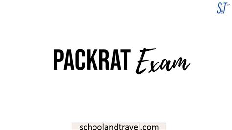 Old packrat exams. Things To Know About Old packrat exams. 