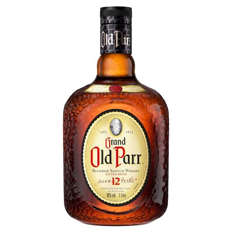 Old parr 12. Old Parr Seasons Autumn. 50cl / 43%. £199. (£398 per litre) Grand Old Parr Bot.1950s Spring Cap. 75cl / 40%. £350. (£466.67 per litre) While we endeavour to provide full and accurate information on our website, there may be occasions where producers have updated their recipe or failed to provide full details of their … 