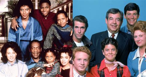 Family ties bind us. We invite TV dynasties into the middle of our full houses (upstairs, downstairs) for happy days and good times. Watching married-with-children characters one day at a time .... 
