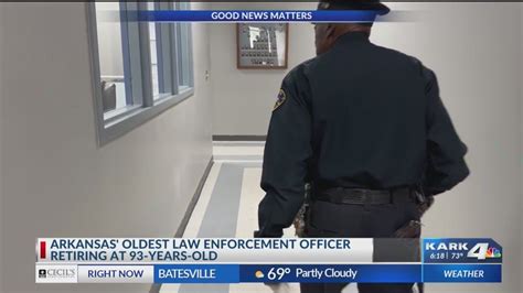 Oldest police officer in Arkansas retires at 93
