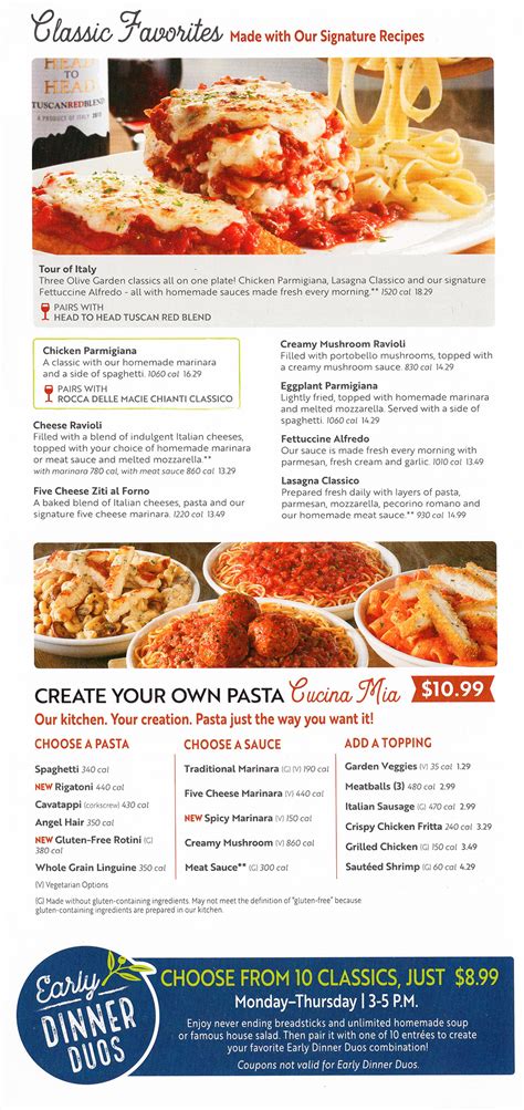 Olive garden italian restaurant fayetteville menu. Menu for Olive Garden Italian Restaurant: Reviews and photos of Minestrone, Never Ending Dipping Sauces for Breadsticks, Never-Ending Soup, ... This Olive Garden is one of my family&#39;s favorite restaurants in the Fayetteville area. The food is… Read more. Never Ending Dipping Sauces for Breadsticks ... 