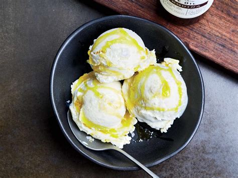 Olive oil and ice cream. A new ice cream trend is taking the internet by storm—and people either love it or hate it. For some, the simple trend of topping vanilla ice cream with olive oil and sea salt transforms a classic dessert into a gourmet experience. Find out why this combination works so well, and how to try out the trend. 