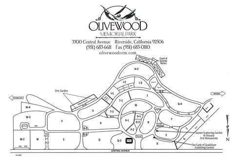Olivewood cemetery map.  The diretions to Olivewood Cemetery include intermediate d...
