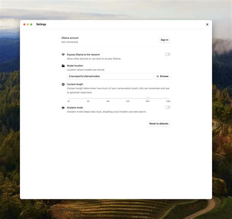 Ollama context length windows