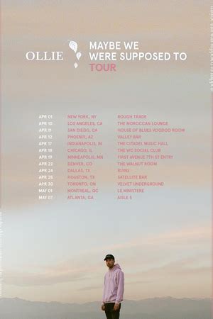 Ollie Announces US Tour Dates - BroadwayWorld.com