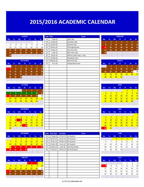 Ollu Academic Calendar