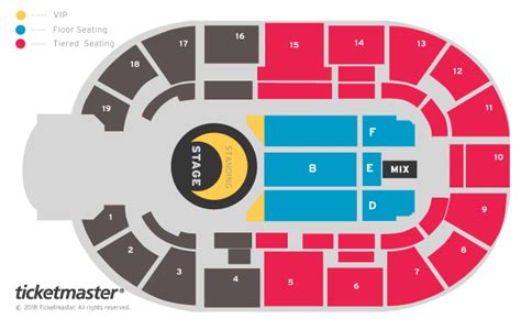 Olly Murs Seating Plan - Motorpoint Arena Nottingham