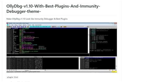 OllyDbg is a 32-bit assembler