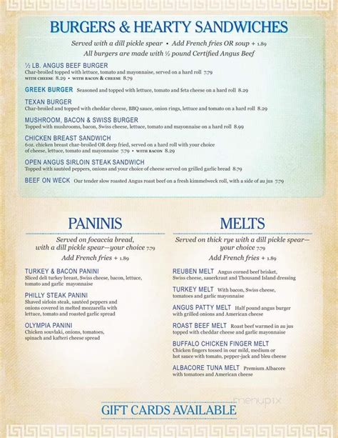 Olympia restaurant gowanda menu. If we’re being honest, everyone has their favorite fast food restaurants — healthy or not. Now, what if we told you that if you’re not ordering off the secret menu, you aren’t even... 
