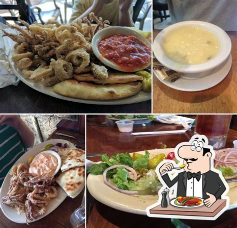 Olympic taverna. Palm City, FL 34990. PHONE: (772) 781-8461. HOURS: 7am – 9pm, 7 Days. Serving Breakfast Mon-Fri: 7am-11am and Sat-Sun: 7am – Noon. Spiro's Taverna is a classic Greek serving authentic Greek cuisine sandwiches, salads and breakfast all day with an outdoor patio, full bar and free parking. 