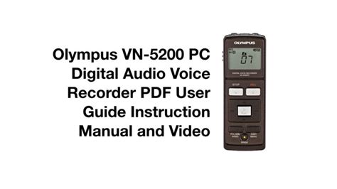 Olympus digital voice recorder vn 5200pc user manual. - Craftsman 15 hp ohv user manual.