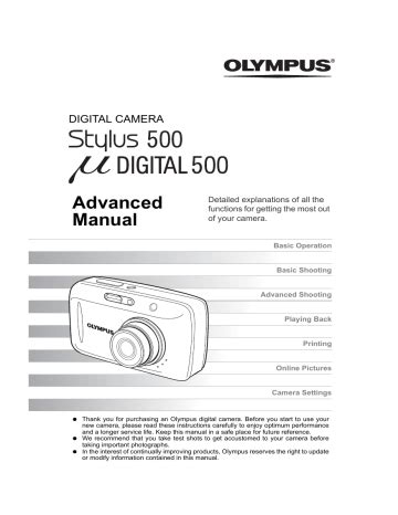 Olympus stylus 500 digital camera manual. - Wohnungs- und vermogenspolitik--heute: xxi. konigsteiner gesprach.