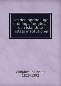 Om den oprindelige ordning af nogle af den islandske fristats institutioner. - Ford 2910 4610 lcg operators manual.