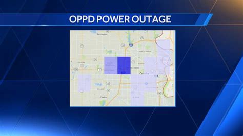 Several neighborhoods in west Omaha lost power Friday ev