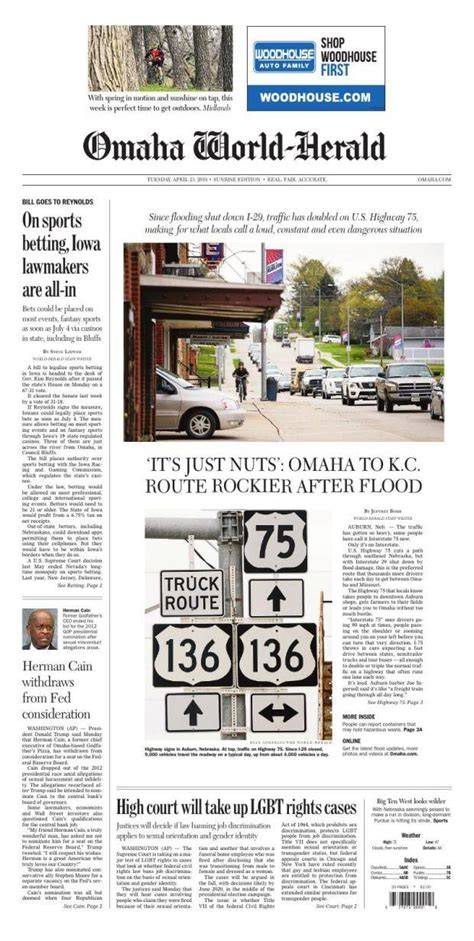 Omaha world herald archives free.  Omaha World-Herald was published in...