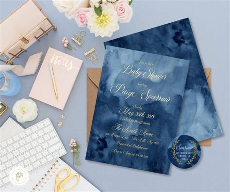 Ombre Invitations - Etsy