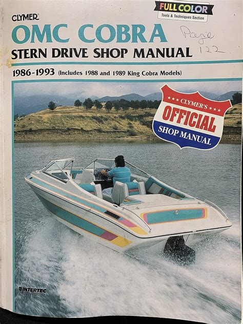Omc cobra stern drive shop manual 1986 1993 includes 1988 and 1989 king cobra models. - 2009 kawasaki mule 610 service manual.
