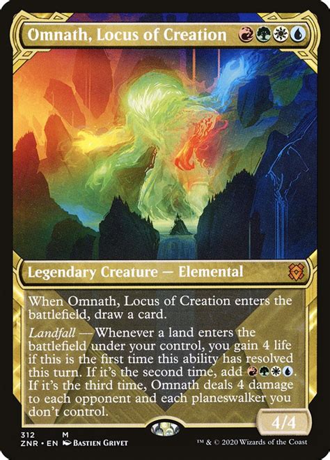 May 4, 2022 · Hello everyone, i got the "Lands Wrath" Commander Precon and managed to pull Omnath, Locus of Creation. I really like his powers and want him as my Commander. Does it make sense to rearrange the Precon or should i make a new Deck for him? I want to play a lot of lands to get big creatures and trample down my opponents. . 