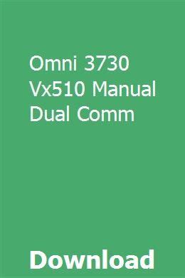 Omni 3730 vx510 manual dual comm. - Las convenciones colectivas de trabajo en el sector público.