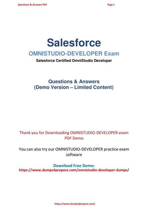 OmniStudio-Consultant PDF Demo