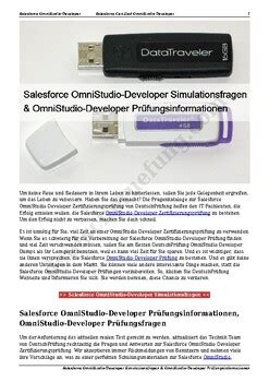 OmniStudio-Developer Deutsch Prüfung