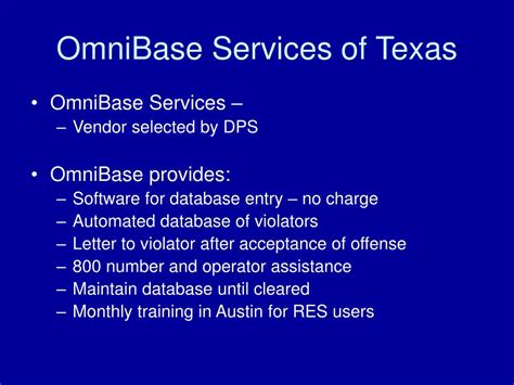 Omnibase failure to appear texas.  Citations include language notifying you that nonren...