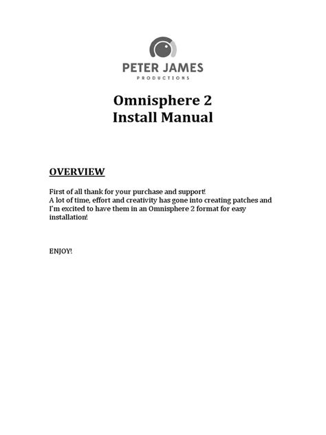 Omnisphere manual. &rdquo; It allows quick changes to the Patch that has b...