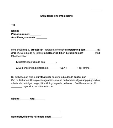 Omplaceringsutredning mall