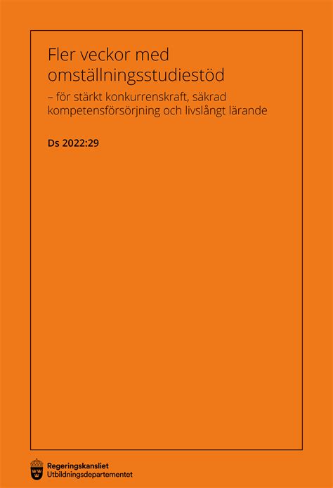 Omställningsstudiestöd