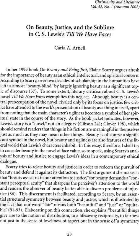 On Beauty, Justice, and the Sublime in C. S. Lewis