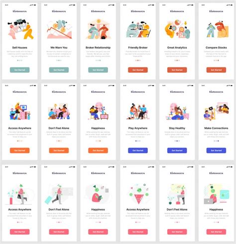 On Boarding App Design Figma Resource FreebiesUI