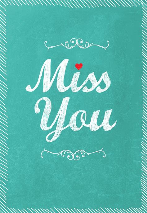 On My Mind Miss You Card Free Greetings Island