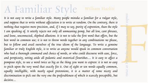 On familiar style by william hazlitt summary. - The secret history of star wars.