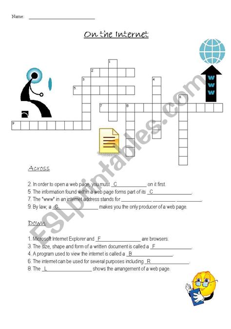 On the CROSSWORD ESL worksheet by ATKAT