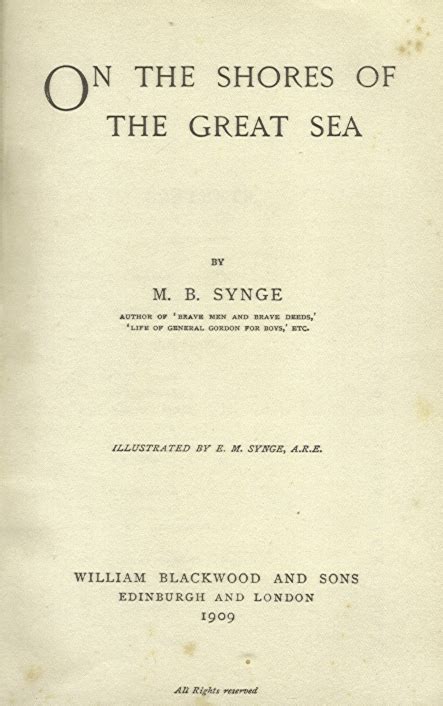 On the Shores of the Great Sea - M. B. Synge - Google Books