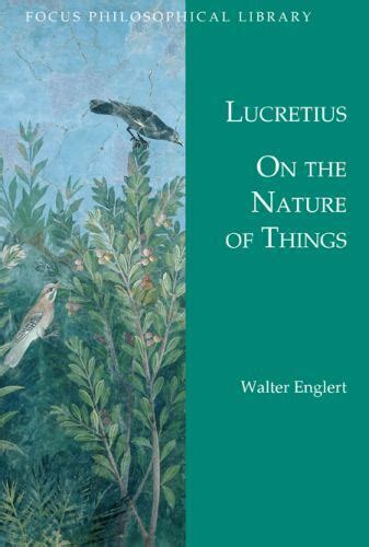 On the nature of things de rerum natura focus philosophical library. - Introduction à la philosophie de la mythologie.