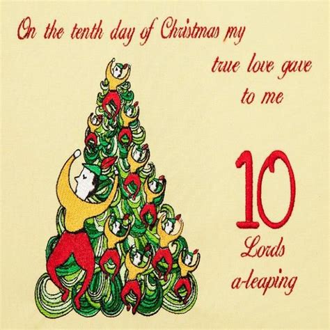 On the tenth day of Christmas..