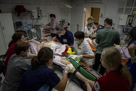 On their own front line, Ukraine’s surgeons treat waves of soldiers since the counteroffensive began