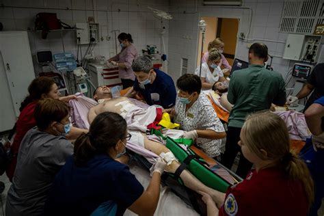 On their own front line, Ukrainian surgeons treat waves of soldiers since the counteroffensive began