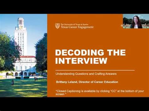 On-Campus Interviews - Texas Career Engagement - UT Austin