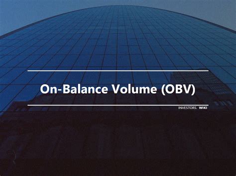 On-balance volume - Wikipedia