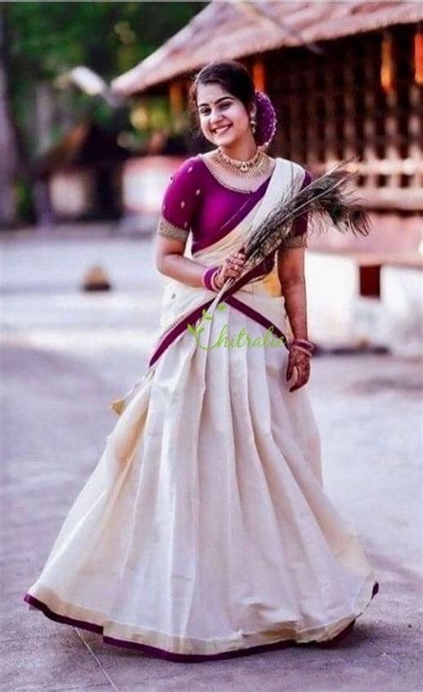 Onam Half Saree - Etsy