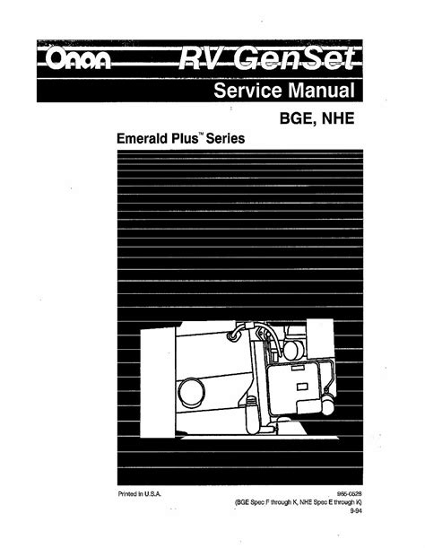 Onan bge nhe service manual cummins onan emerald plus series generator service repair book 965 0528. - Ford escort 1981 1990 service repair manual.