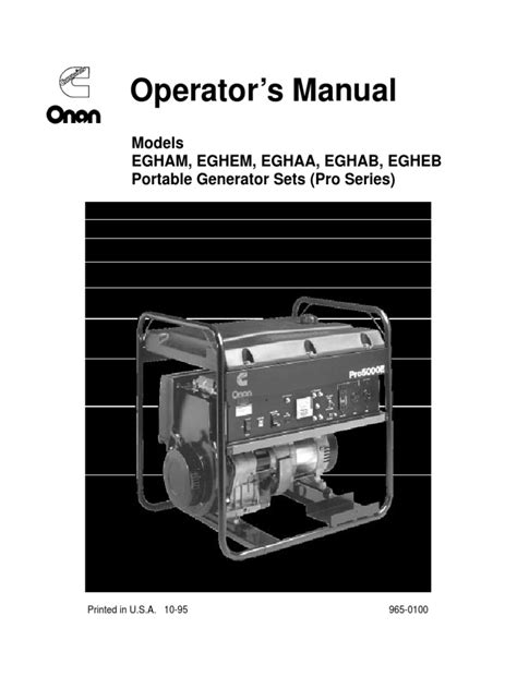 Onan pro 4000 generator service manual. - Cub cadet 760 es service manual.