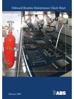 Onboard Routine Maintenance Check Sheet Eagle