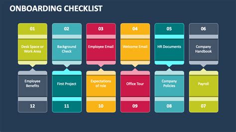 Onboarding Checklist PowerPoint Template PPT Slides