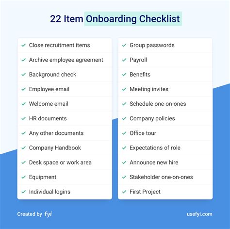 Onboarding Tasks Middlebury