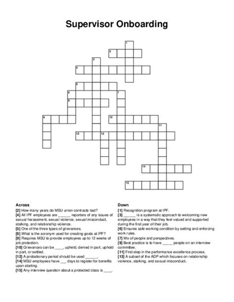 Onboarding participants crossword. Things To Know About Onboarding participants crossword. 